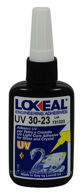 УФ-клей для скла. металу LOXEAL 30-23, капілярний, 50 мл, фото 1