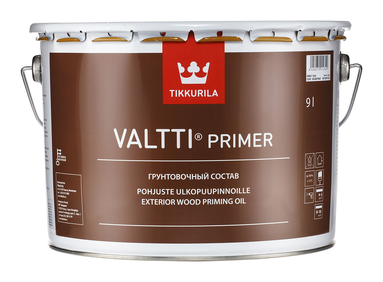 Tikkurila Valtti-PRIMER Валтти ПРАЙМЕР 0,9 л склад Грунтовки