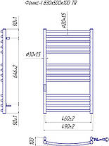 Рушникосушарка електрична MARIO Фенікс-I 830x500 TR К таймер-регулятор, фото 4