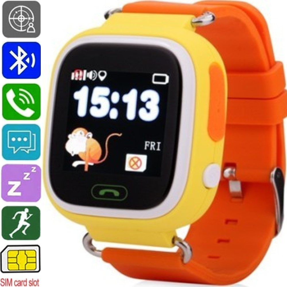 Смарт-годинник дитячий ATRIX SW iQ400 Touch (GPS + SIM) Yellow — Розумні Годинники