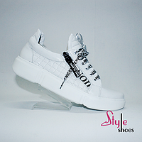 Кроссовки женские стильные белые "Style Shoes"