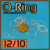 O-Ring № 12 / 10. Уплотнительное кольцо из силикона для электронных сигарет.
