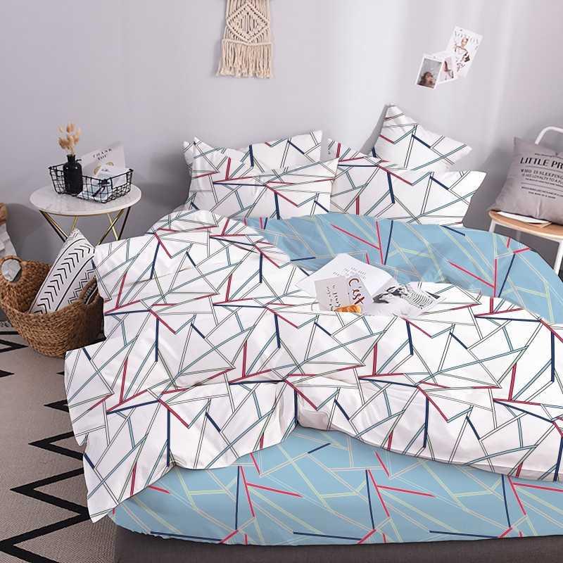 Двоспальна постільна білизна ТЕП Geometric blue