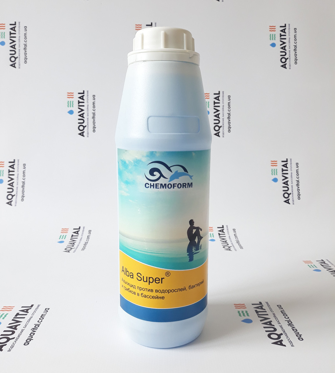 Рідкий альгіцид для басейну проти водоростей Chemoform Alba Super, сильної концентрації (1 л), фото 1