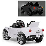 Дитячий електромобіль Porsche (2мотора 25W, 2 акумулятори, МР3, USB) Bambi M 3176EBLR-1 Білий, фото 5