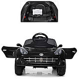 Дитячий електромобіль Porsche (2мотори 25W, 2 акумулятори, МР3, USB) Bambi M 3176EBLR-2 Чорний, фото 4