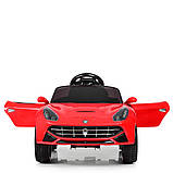 Дитячий електромобіль Porsche (2мотори 25W, 2 акумулятори, МР3, USB) Bambi M 3176EBLR-3 Червоний, фото 3