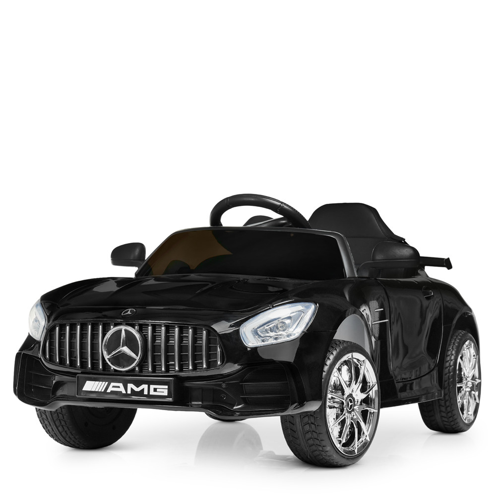 Дитячий електромобіль Mercedes (2 мотори по 20W, 2 акумулятори, MP3, USB, автофарбування) Bambi M 4105EBLRS-2 Чорний