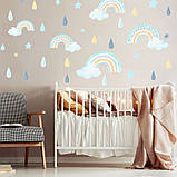 Вінілові наклейки веселка для хлопчика, фото 4