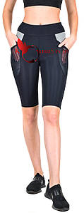 Бриджі велотреки жіночі спортивні з кишенями