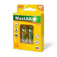 Аккумулятор "пальчиковый" MastAK AA 1,2v 1500mAh ( 2шт.)