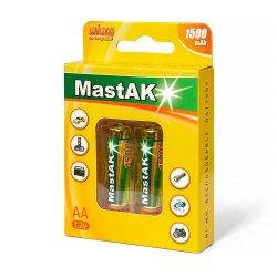 Акумулятор "пальчиковий" MastAK AA 1,2 v 1500mAh ( Ni-Mh )