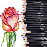 Подарунковий набір кольорових олівців CREYART у металевій коробці ( 120 кольорів), фото 7