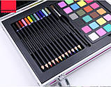 Набір для малювання WORISON в алюмінієвому кейсі 70 предметів, фото 4