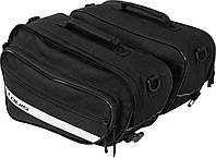 LOUIS 80 SADDLEBAG SET, BLACK, 2X15L Мотосумки текстильные боковые c креплением на ремнях