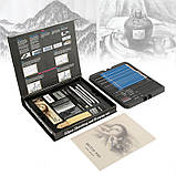 Художній набір для малювання та ескізів (50 предметів), фото 3