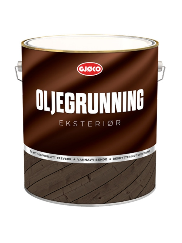 Грунтовка для зовнішніх робіт Gjoco Oljegrunning Klar по дереву, 3 л