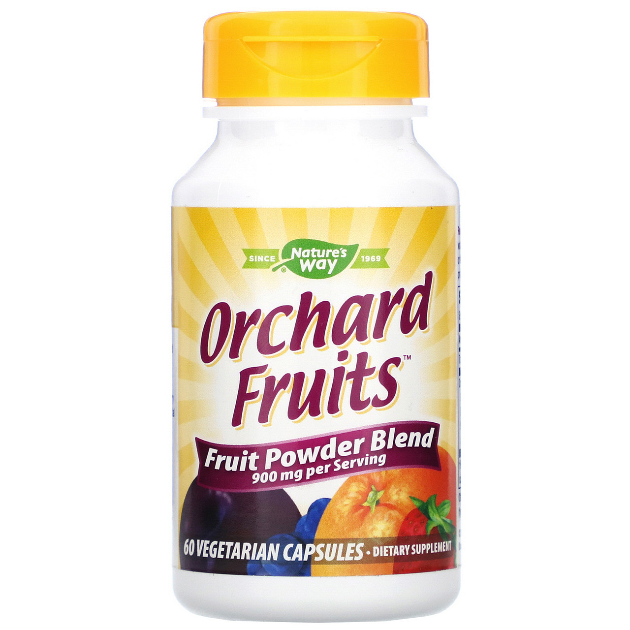 Комплекс фруктів для бадьорості Nature's Way "Orchard Fruits Fruit Powder Blend" 900 мг (60 капсул)