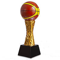 Статуэтка (фигурка) наградная спортивная Баскетбольный мяч HX1422-B16 (р-р 8х8х27см)