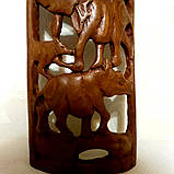 Різьблена тривимірна дерев'яна картина / панно, фото 4