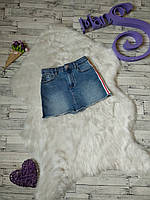 Юбка джинсовая Zara kids Denim на девочку с лампасами на рост 116 см