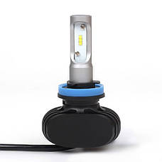 Світлодіодні LED лед лампи HEADLIGHT S1 цоколь H11,світло 6500К, яскраві, фото 3