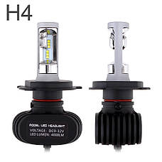 Світлодіодні LED лед лампи HEADLIGHT S1 цоколь H4, світло 6500К, фото 3