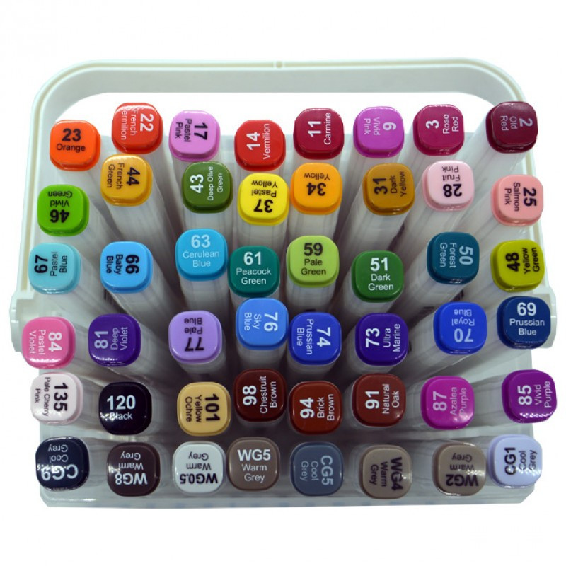 Скетч Маркер двосторонній "AIHAO" /PM508-48/ 48шт/набір (1/8)