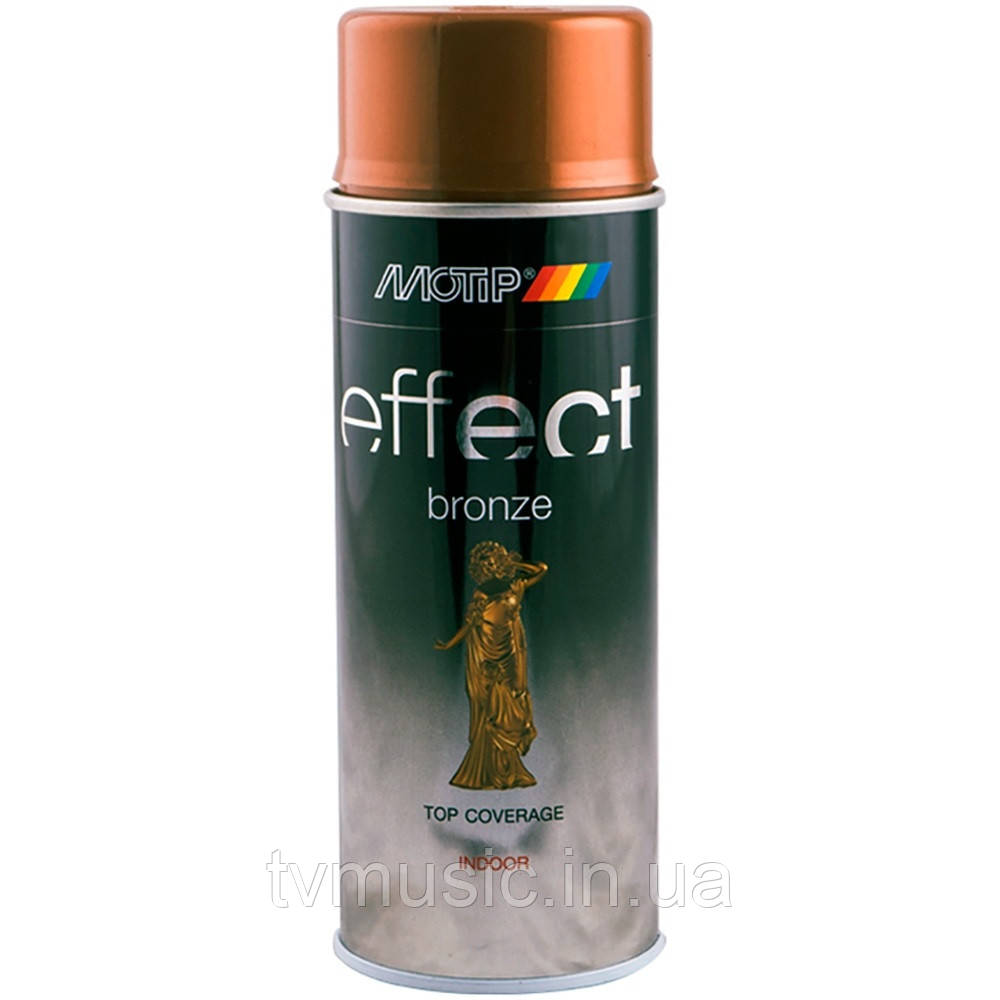 Аерозольна фарба з ефектом бронзи Motip Deco Effect Bronze Античне Золото 303003 400 мл