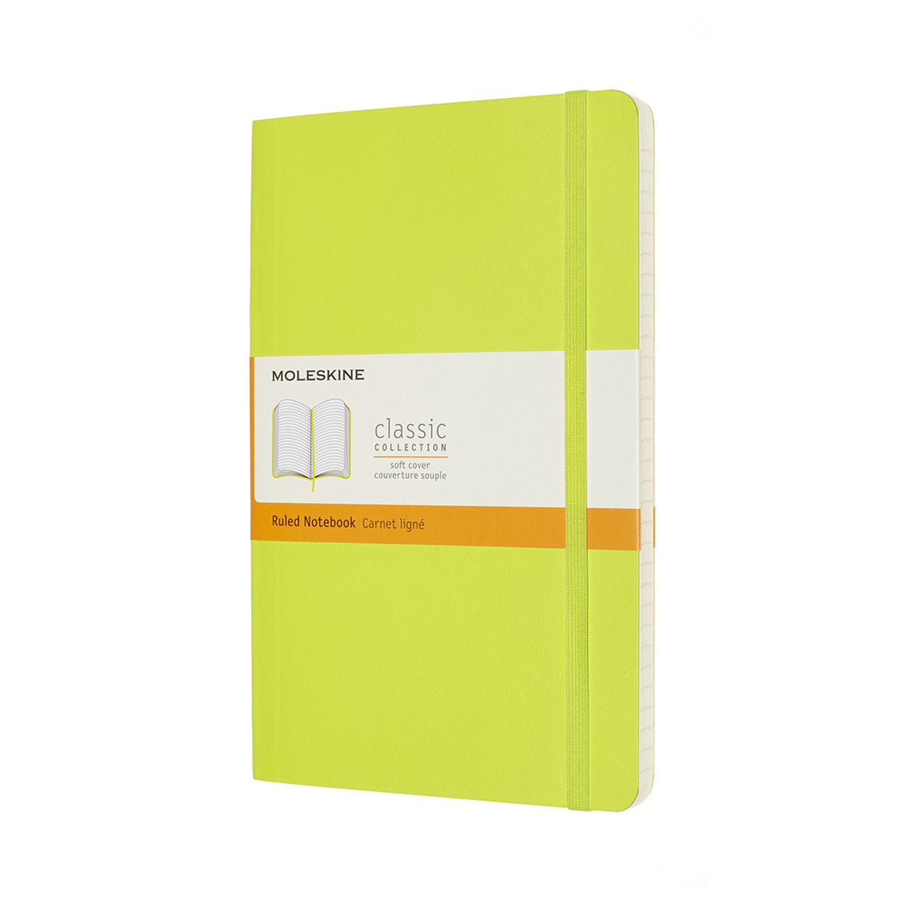 Блокнот Moleskine Classic середній 13х21 см в лінію Лимонний Зелений М'яка обкладинка (8056420850994)