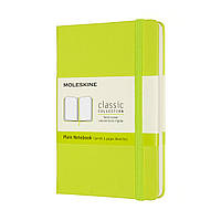 Блокнот Moleskine Classic кишеньковий 9х14 см нелінований Лимонний Зелений (QP012C2) (8056420850864)