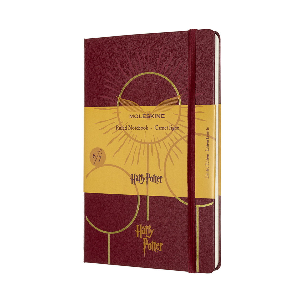 Блокнот Moleskine Limited Harry Potter середній 13х21 см 6/7 в лінію Бордо (LEHP02QP060F) (8053853603999)