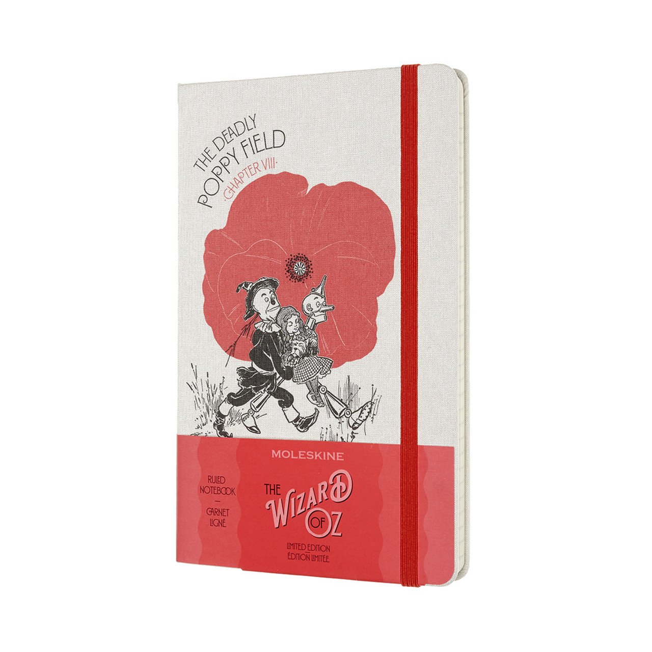 Блокнот Moleskine Limited Wizard of OZ середній 13х21 см в лінію Поле маків (8056420851267)