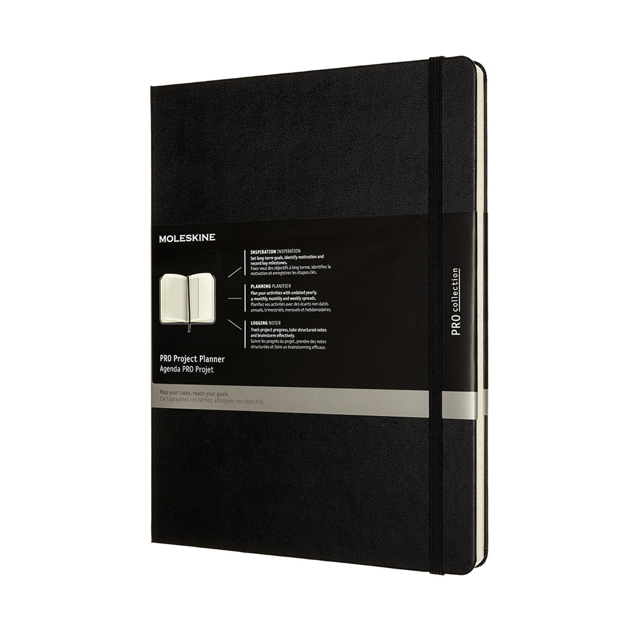 Блокнот-планер проектів Moleskine PRO Великий 19х25 см Чорний (DHBPRO4YX) (8056420851373)