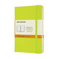 Блокнот Moleskine Classic кишеньковий 9х14 см в лінію Лимонний Зелений (MM710C2) (8056420850857)