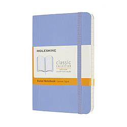 Блокнот Moleskine Classic кишеньковий 9х14 см в лінію Блакитна Гортензія М'яка обкладинка (8056420850918)