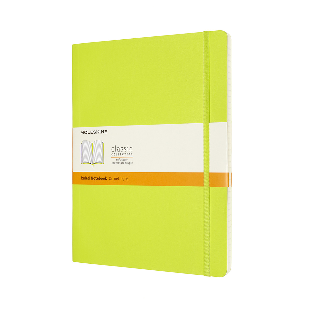 Блокнот Moleskine Classic Великий 19х25 см в лінію Лимонний Зелений М'яка обкладинка (QP621C2) (8056420851014)