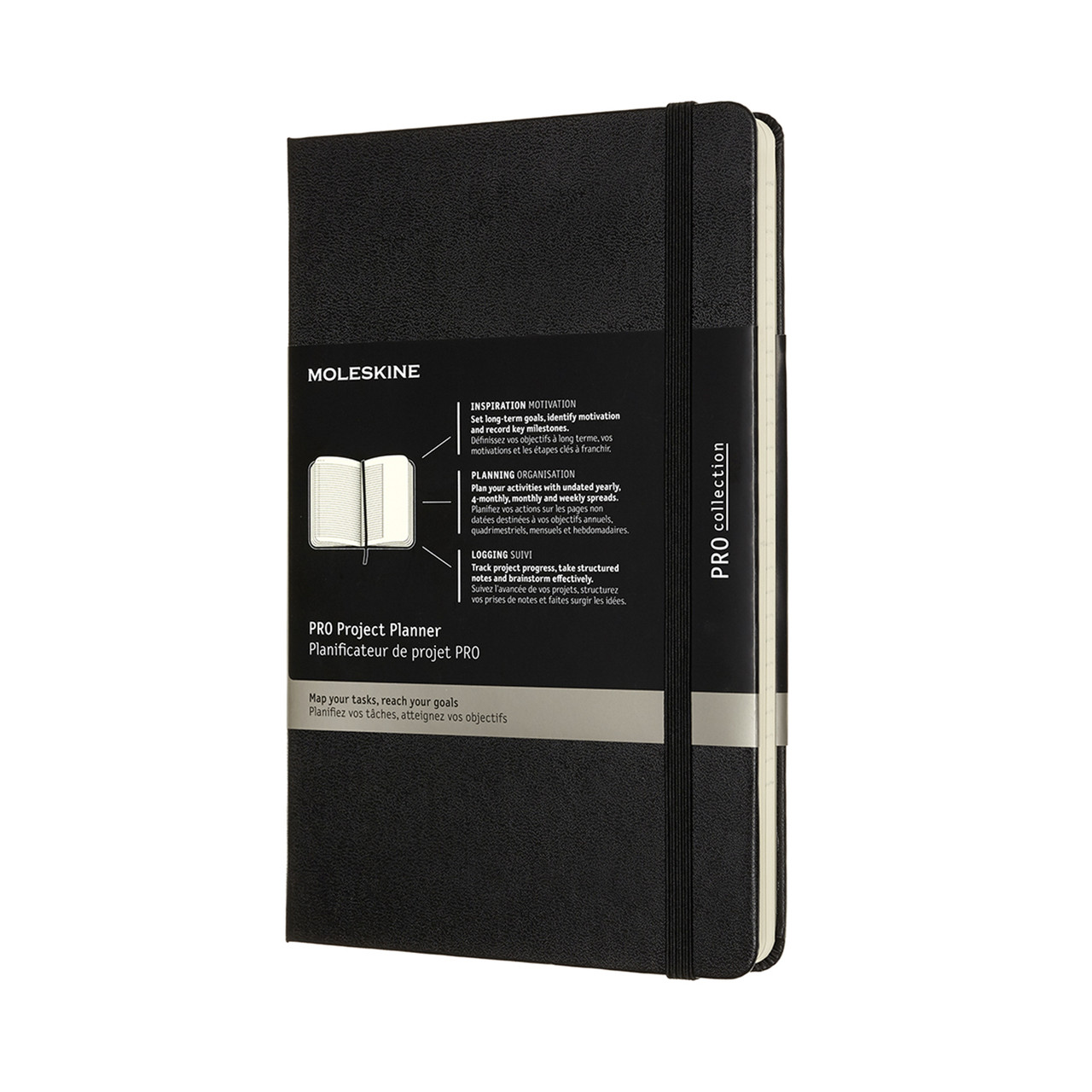 Блокнот-планер проектів Moleskine PRO середній 13х21 см Чорний (DHBPRO3YX) (8056420851366)