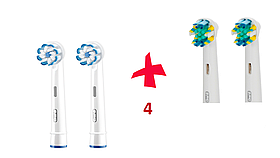 Насадки для зубної щітки ORAL-B 4 шт. (2 шт. Sensi Ultra Thin, 2шт. Floss Action)