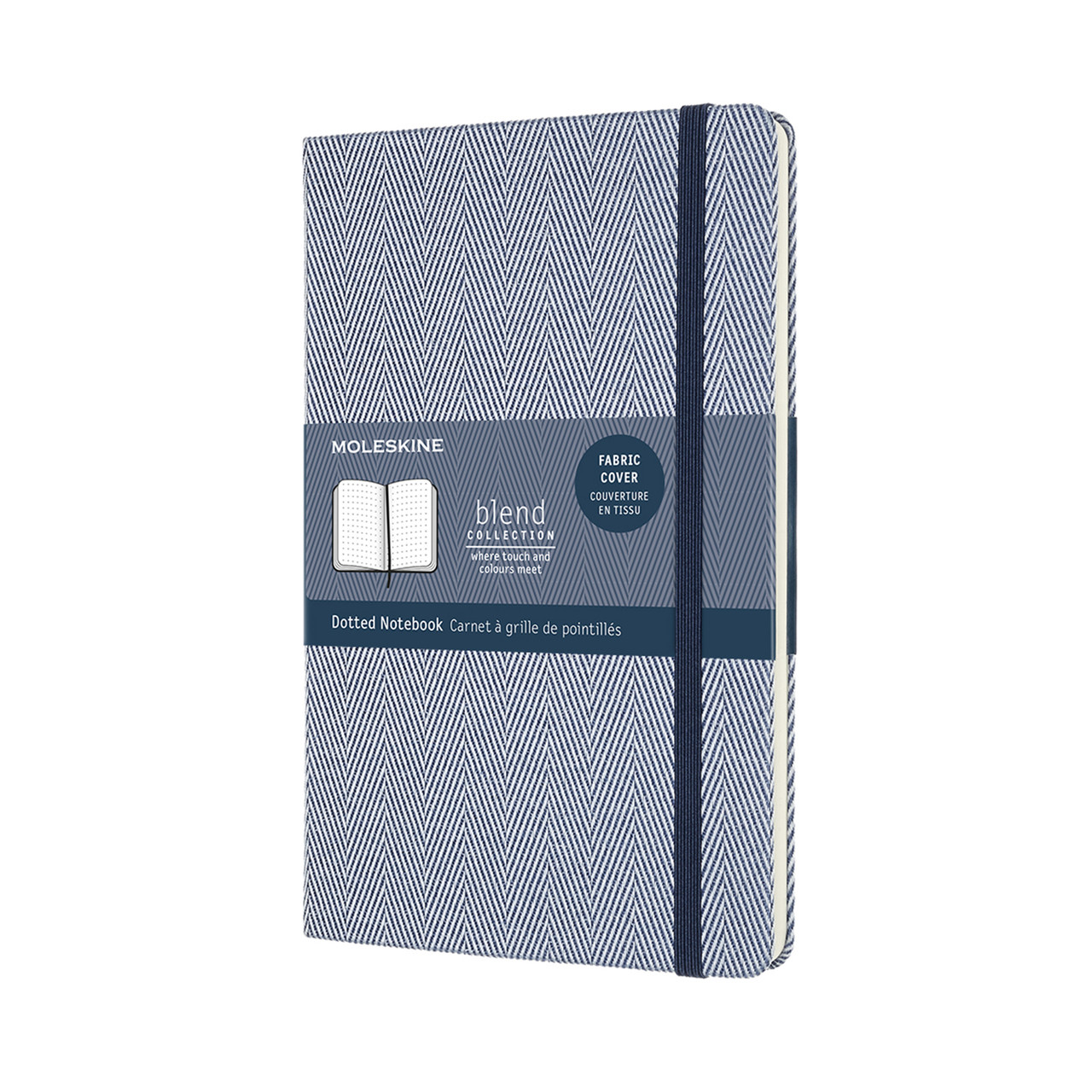 Блокнот Moleskine Limited Blend 20 середній 13х21 см в крапку Синій Канва (8056420851908)