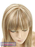Довга перука з чубчиком Melanie AT термоволосся світло-русявий колір мелірування, фото 6