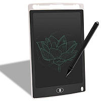 Дитячий планшет для малювання графічний зі стилусом Writing Tablet LCD 8.5" білий (E-18594)