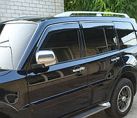 Дефлекторы дверей, ветровики (без хром-канта) Mitsubishi Pajero Wagon IV (2001-2006)