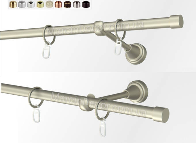 Карниз для штор Marcin Dekor Польша Оригинал, 16мм круглый, Одинарный ...