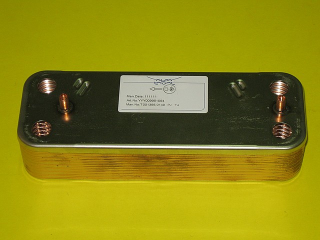 Вторинний теплообмінник (16 пластин) 5655780 (5686690) Westen, Baxi