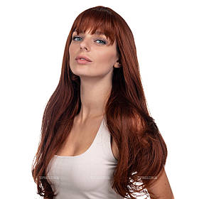 Довга перука з термоволосся Fanlan+10 рудого кольору