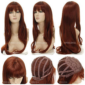 Довга перука з термоволосся Fanlan+10 рудий колір