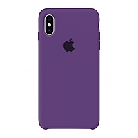 Силиконовый чехол на айфон/iphone Х/Хs purple фиолетовый