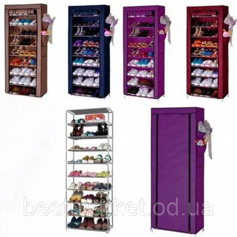 Портативний Тканинний Шафа для Взуття й аксесуарів Shoe Rack and Wardrobe YQF-1190 в Асортименті