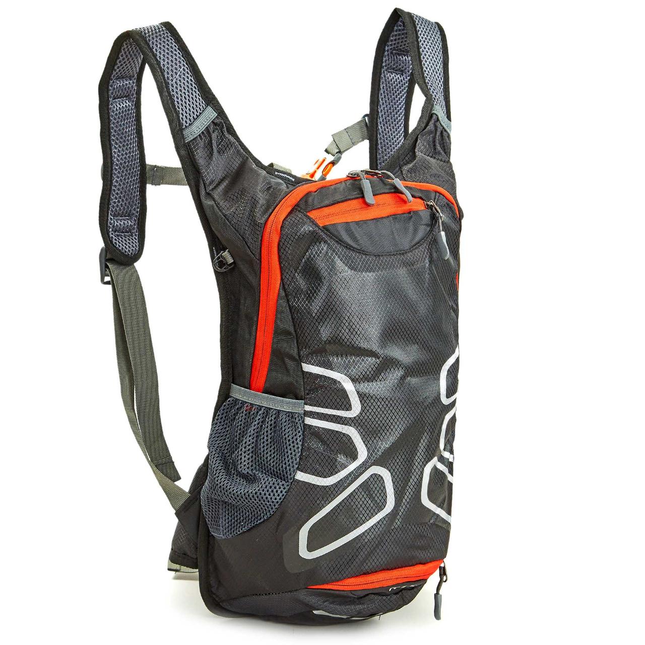 Моторюкзак із місцем під гідратор MONSTER MS-6339-BK 14 л 45x25x12 см чорний-червоний
